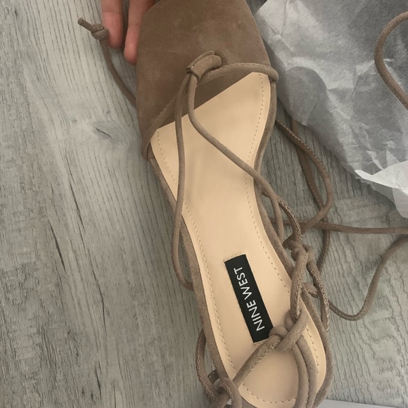 Nine West | Shoes | Yarin Strappy Square Toe Sandal Heels | Poshmark